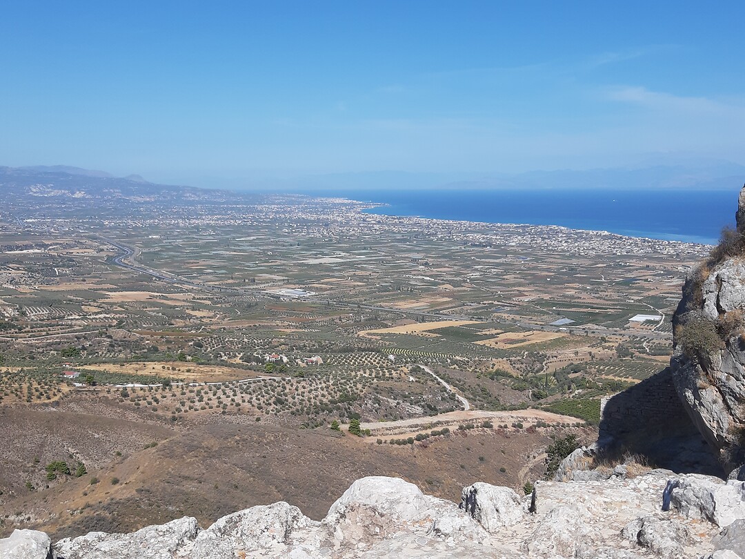 Uitzicht vanaf de Akrokorinthos