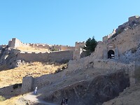 De burcht op de Akrokorinthos