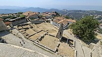 Ruïne van het kasteel in Kruja