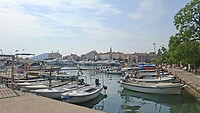 De haven van Budva