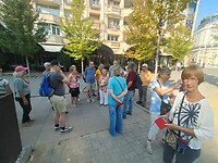 In de oude stad in Skopje