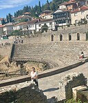 Het amfitheater in Ohrid