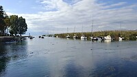 Het meer van Ohrid bij Struga