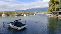 Het meer can Ohrid bij Struga