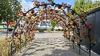 Bloemenboog in Struga