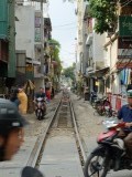 trein dwars door Ha Noi