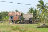typisch cambodjaanse huizen