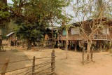 typisch laotiaans dorpje