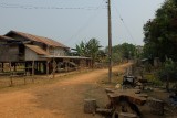 typisch laotiaans dorpje