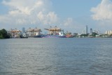 bangkok industrie vanaf het water