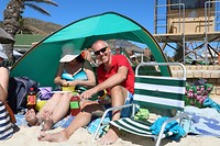 Ontbijten op het strand
