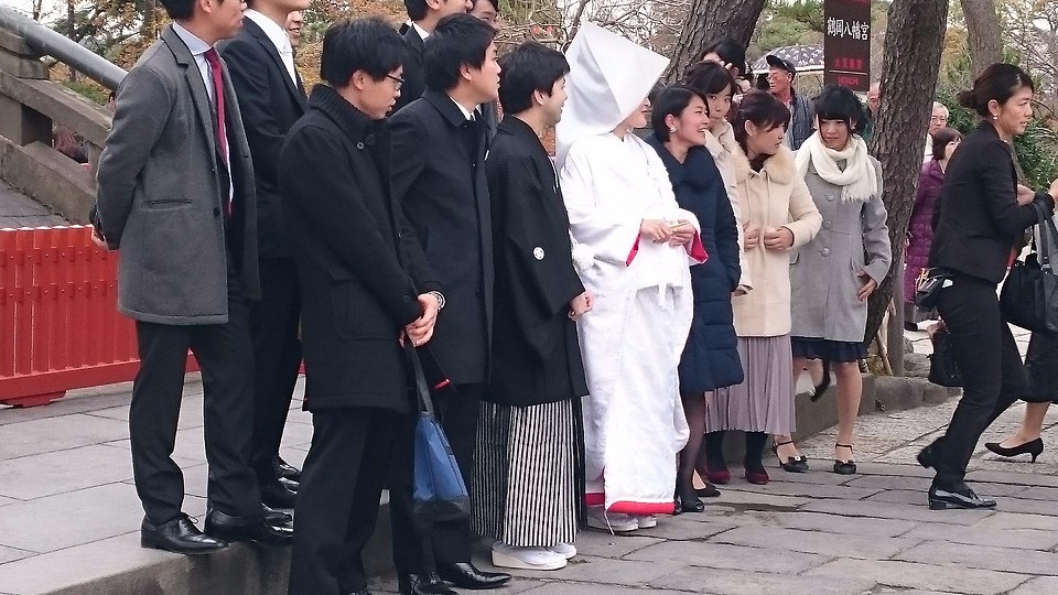 Traditionele Japanse huwelijkskledij