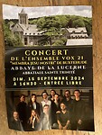 Flyer concert in de abdij