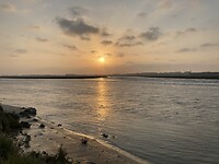 Zonsondergang en wateropkomst