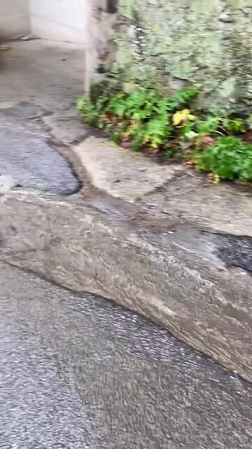 Waterval van regen
