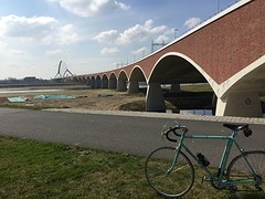 Nieuwe brug "De oversteek" Nijmegen > Lent