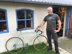 Eric Mioch met mijn Bianchi met nieuw Bergverzet grote beurt etc