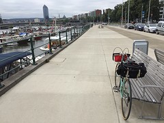 Langs de Maasboulevard Liege