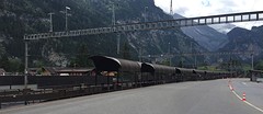 Dan kun je alleen nog maar met de fiets/Autotrein door de Lotchenbergtunnel