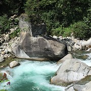 Even een duik nemen? Diveria rivier Simplonpas