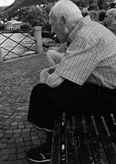 This OLD men was sitting next to me in deep thoughts