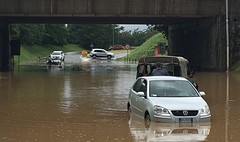 Enorme regenbuien met dit als gevolg Ik heb div keren moeten waterfietsen naar Bergamo