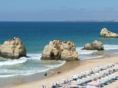 De rotsen bij Portimao