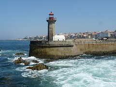 De oude vuurtoren van Porto