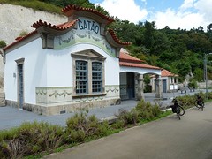 Station langs fietsroute