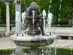Fontein in Jardin de la Isla