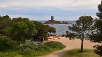 Ile d'Or met oude wachttoren