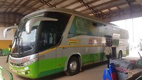 De bus die ons naar Accra heeft gebracht