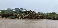 Damaged by the weather