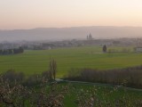 Ondergaande zon vanuit Assisi