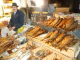 Gezouten vis op de bazaar
