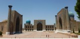 Het totale Registan plein (vroeger vol met bazaars)