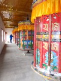 Grote gebedsmolens - Serti Gompa klooster, Langmusi