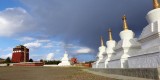 Milarepa Paleis en stupa's van het Tso klooster, Hezuo