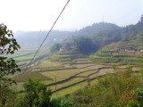 Terrassenlandschap net na Hongjiang