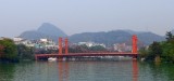 Brug over Baoxian meer
