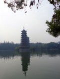Zon Pagode in Shan meer