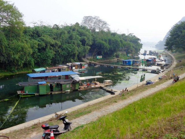 Woonboten in Guilin