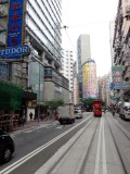Dubbeldeks trams op Hong Kong Island