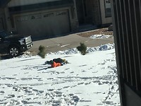 Let’s just sleep in the snow...😂