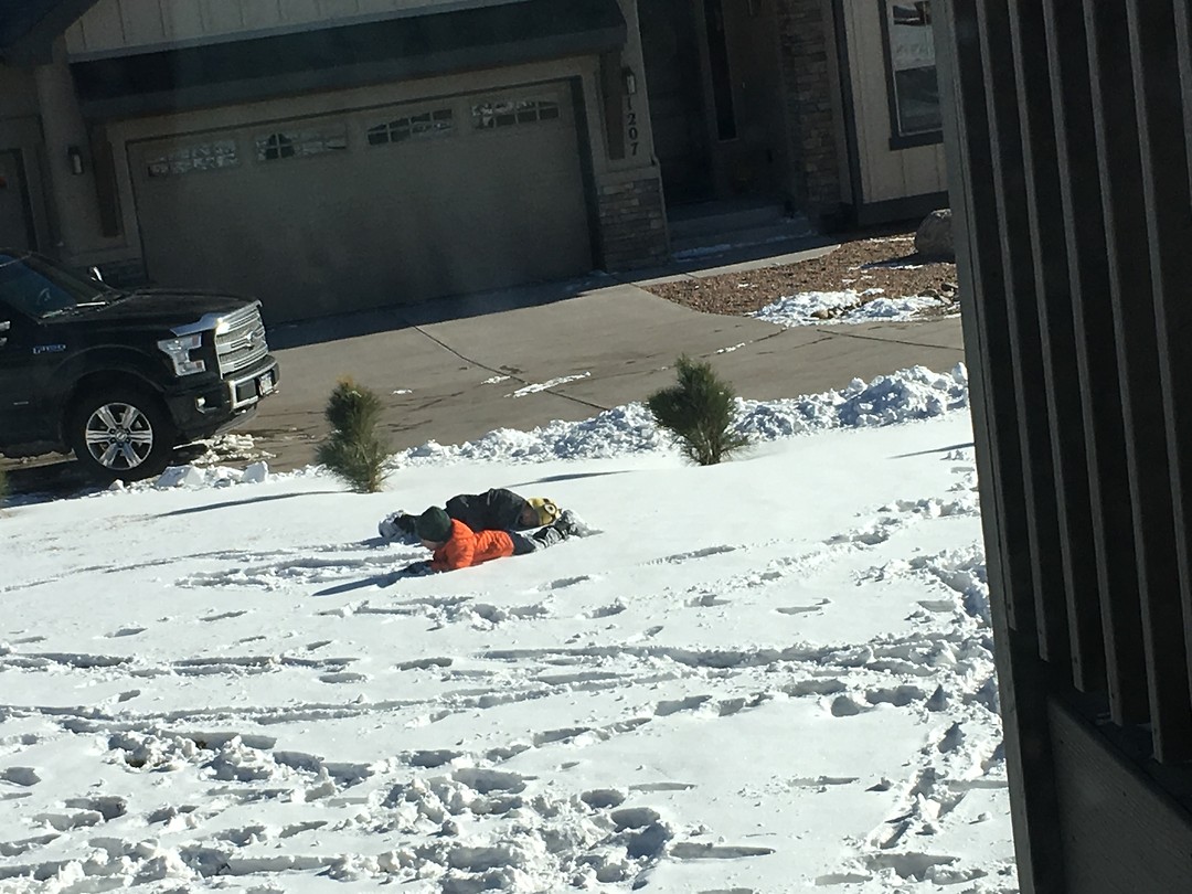 Let’s just sleep in the snow...😂