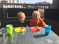 Boys enjoying their treat!☺️