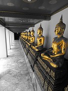 394 gilded boedha's at Wat Pho