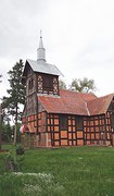 Klein houten  kerkje in Pozszadlo