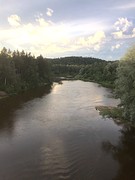 Gauja bij nacht