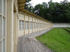 Kamertjes voor tbc patiënten burcht Krimulda.